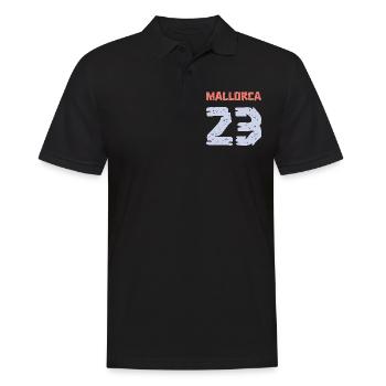 Mallorca 23 Trikot 2023 - Männer Poloshirt - Schwarz - Vorne - Kai (181cm)