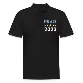 Prague 2023 Krona - Men's Polo Shirt - black - Front - Kai (181cm)