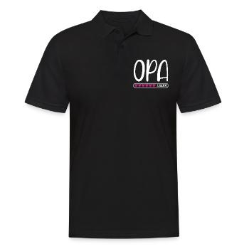 Opa loading - Männer Poloshirt - Schwarz - Vorne - Kai (181cm)