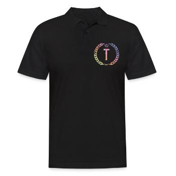 Couronne de lettres T - Polo Homme - noir - Devant - Kai (181cm)