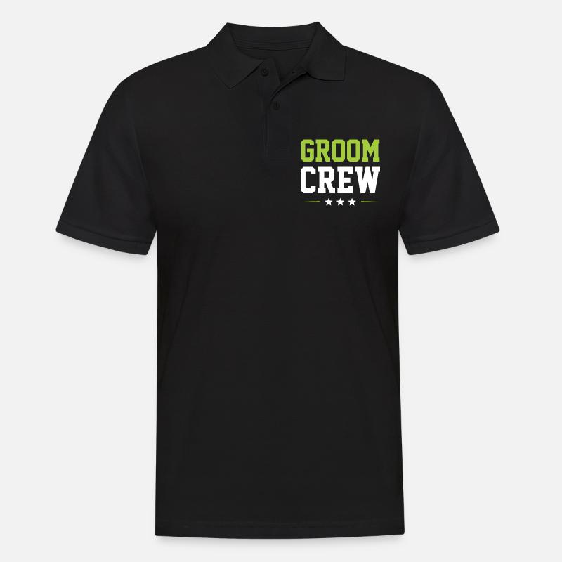Groom Crew - Männer Poloshirt - Schwarz