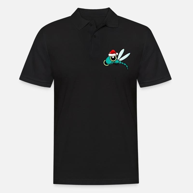 Libellula Libellula di Natale - Polo da uomo - nero