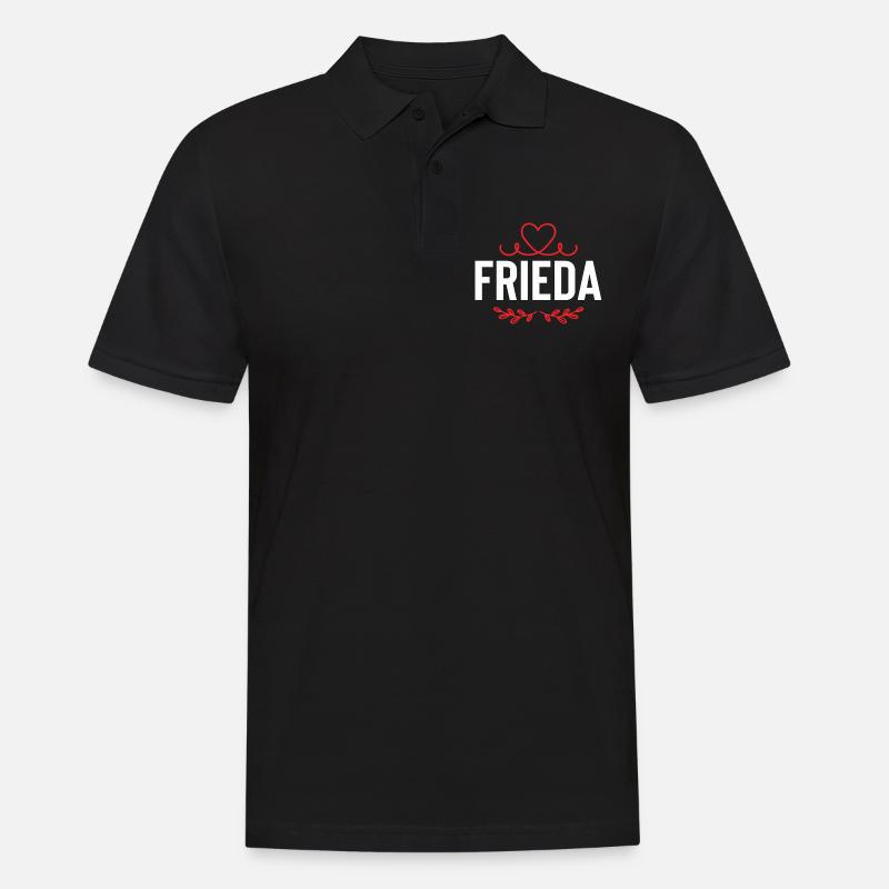 Frieda - Männer Poloshirt - Schwarz