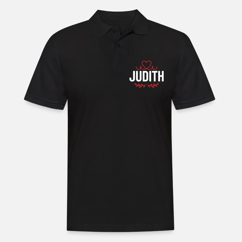 Judith - Männer Poloshirt - Schwarz