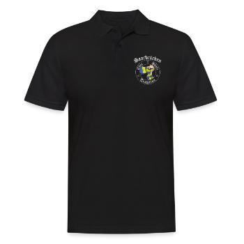 Saarbrücken Ehre Stolz Tradition No II - Männer Poloshirt - Schwarz - Vorne - Kai (181cm)