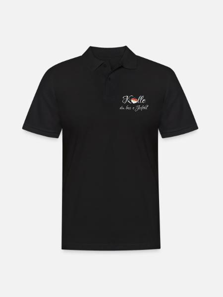 Kölle du bes e Jeföhl - Köln Cologne Stadt Liebe - Männer Poloshirt - Schwarz