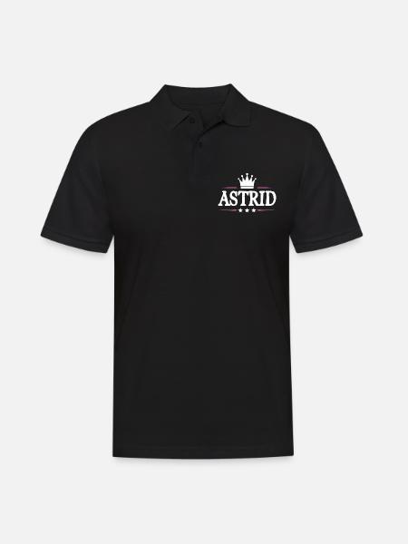 Astrid - Männer Poloshirt - Schwarz