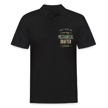 Artisan mécanique Profession Travailleur d’anniversaire - Polo Homme - noir - Devant - Kai (181cm)