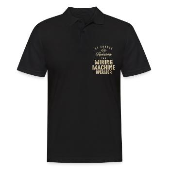 Génial, je suis un opérateur de machine minière drôle de travail - Polo Homme - noir - Devant - Kai (181cm)