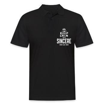 I Can't Keep calm I'm a Sincere Personalized Name - Men's Polo Shirt - black - Front - Kai (181cm)