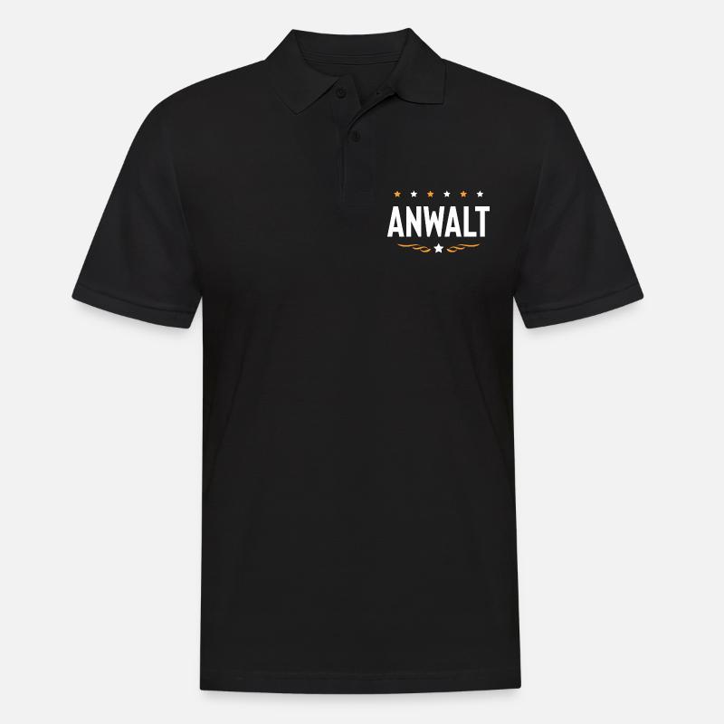 Anwalt Beruf - Männer Poloshirt - Schwarz