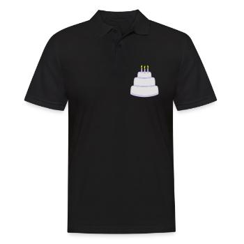 Birthday cake - Polo Homme - noir - Devant - Kai (181cm)