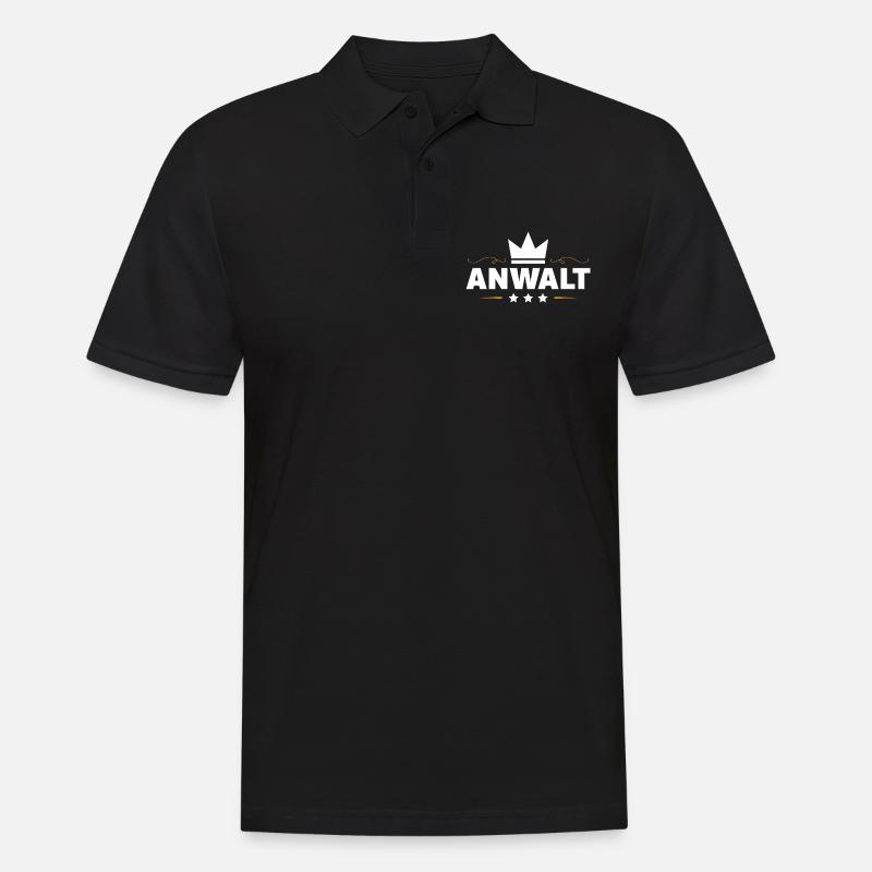 Anwalt Beruf - Männer Poloshirt - Schwarz
