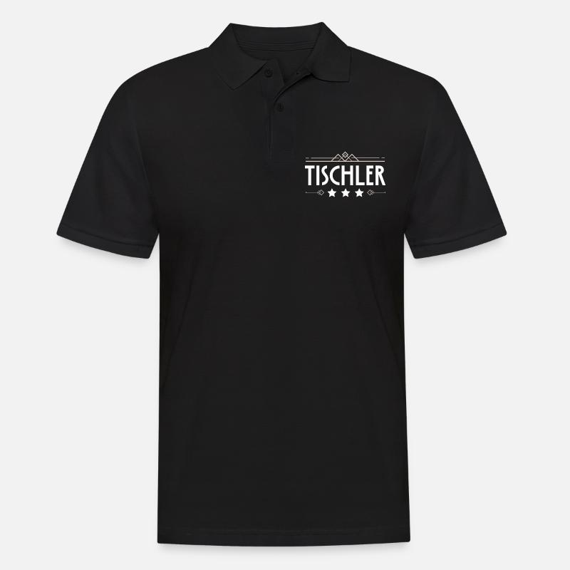 Tischler Beruf - Männer Poloshirt - Schwarz