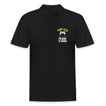 Start of school - Men's Polo Shirt - black - Front - Kai (181cm)