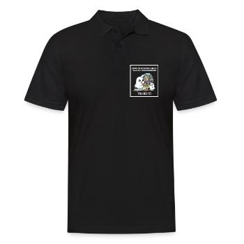 Mein Lieblingsgeist - Männer Poloshirt - Schwarz - Vorne - Kai (181cm)