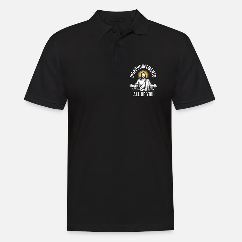 Enttäuschungen euch allen - Männer Poloshirt - Schwarz