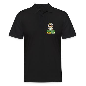 Vacation Mode On Katze Urlaub Spruch Hawaii - Männer Poloshirt - Schwarz - Vorne - Kai (181cm)