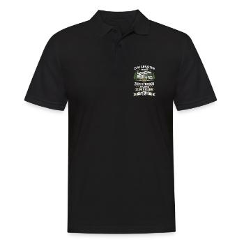 Rentner Wohnmobil - Lustiges Camping Opa T-Shirt - Männer Poloshirt - Schwarz - Vorne - Kai (181cm)
