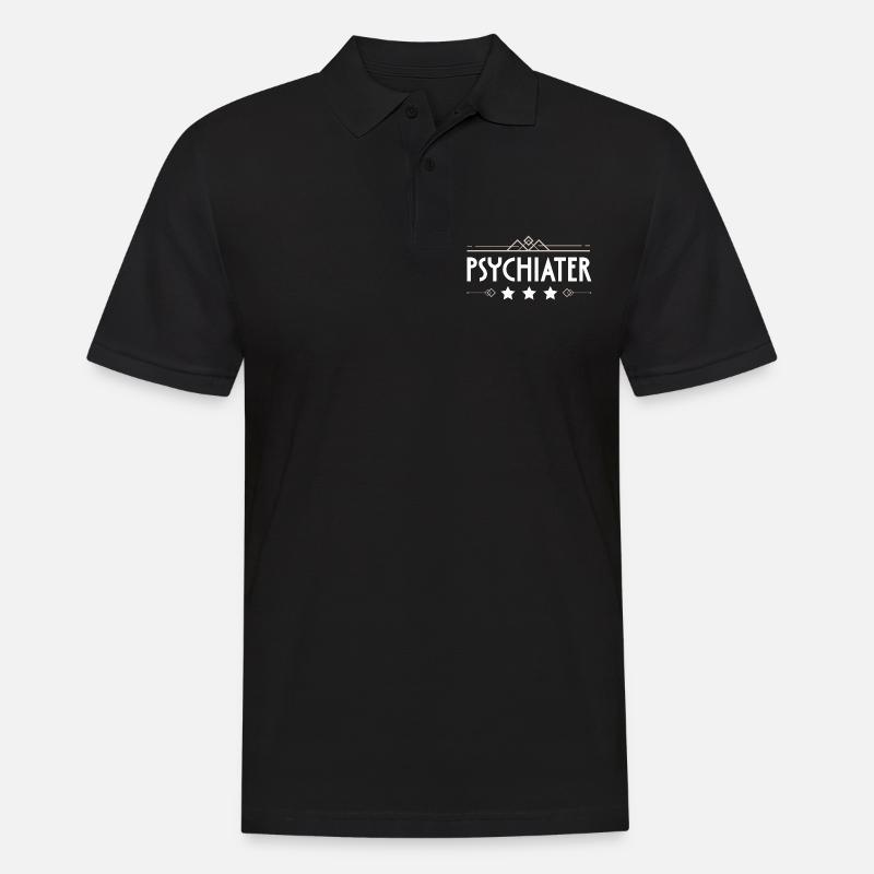 Psychiater Beruf - Männer Poloshirt - Schwarz