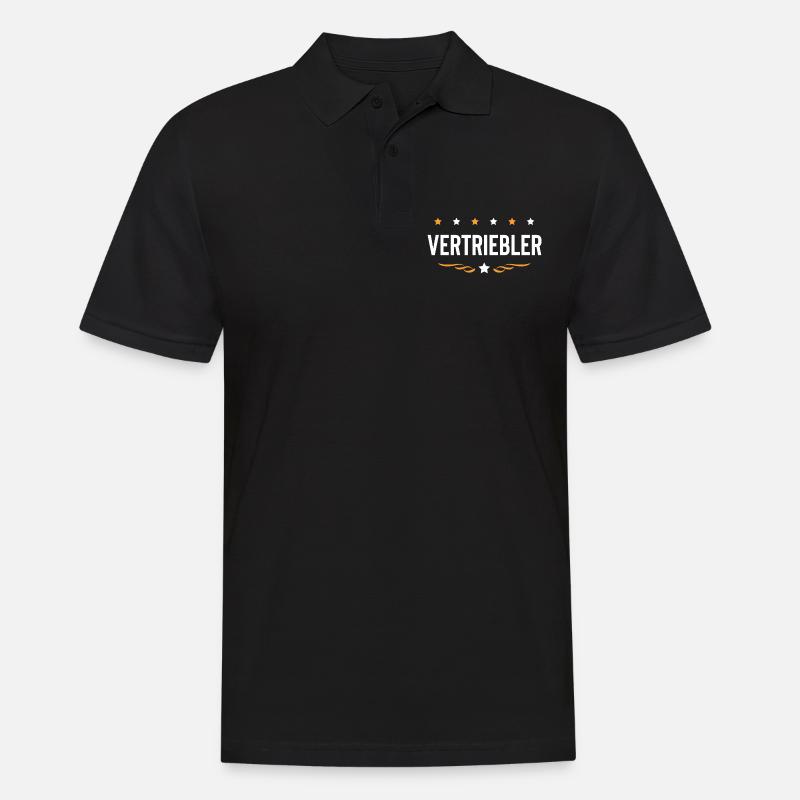 Vertriebler Beruf - Männer Poloshirt - Schwarz