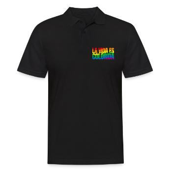 La Vida es colorida - Polo Homme - noir - Devant - Kai (181cm)