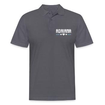 Adriana - Polo Homme - charbon - Devant - Nico (186cm)