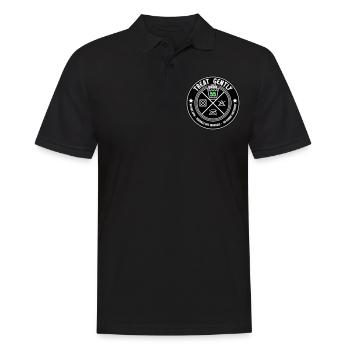 Gentle treatment Unique piece is 55 | Colors can be changed - Men's Polo Shirt - black - Front - Kai (181cm)