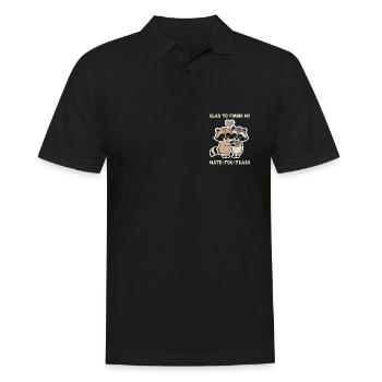 Glad to found my mate-for-trash - Men's Polo Shirt - black - Front - Kai (181cm)