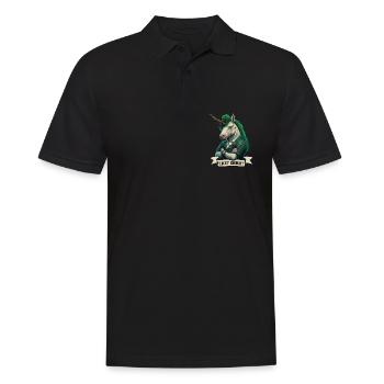 Lucky Enough? Unicorn St. Patty - Men's Polo Shirt - black - Front - Kai (181cm)