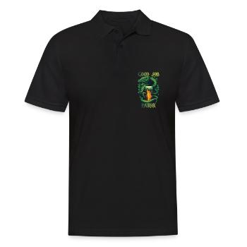 Good Job Patrick - St. Patrick's Day Snake - Männer Poloshirt - Schwarz - Vorne - Kai (181cm)
