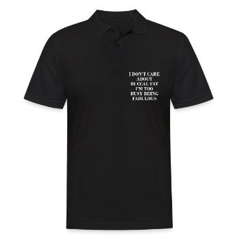 Beauté naturelle Pas de graisse buccale Romover Citation - Polo Homme - noir - Devant - Kai (181cm)