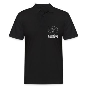 Inspirierende Gardner-sprüche - Männer Poloshirt - Schwarz - Vorne - Kai (181cm)