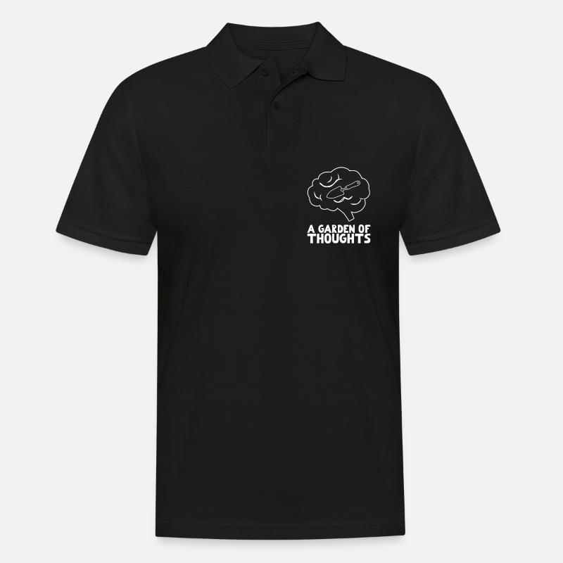 Inspirierende Gardner-sprüche - Männer Poloshirt - Schwarz