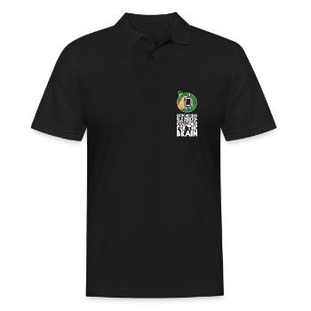Geocaching is a mental and physical challenge - Men's Polo Shirt - black - Front - Kai (181cm)