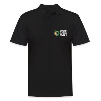 Geocaching is a mental scavenger hunt - Men's Polo Shirt - black - Front - Kai (181cm)