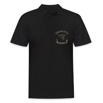 Highland Cattle Highland Cattle Highland Cattle Cow - Polo Homme - noir - Devant - Kai (181cm)