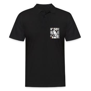 Infirmière correctionnelle guérisseuse de bloc cellulaire - Polo Homme - noir - Devant - Kai (181cm)