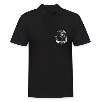 Teckel Maman - Polo Homme - noir - Devant - Kai (181cm)