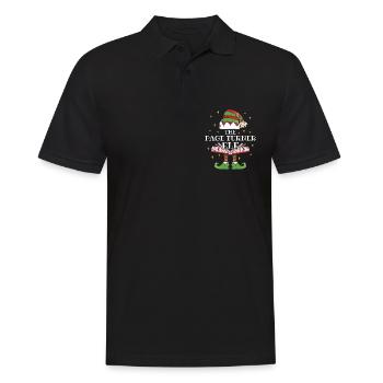 The Page Turner Elf Book Reading - Männer Poloshirt - Schwarz - Vorne - Kai (181cm)