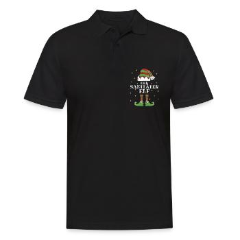 Der Sanitäter Elf - Familien Weihnachtsoutfit - Männer Poloshirt - Schwarz - Vorne - Kai (181cm)
