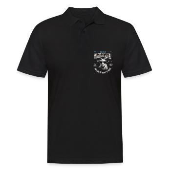 Born A Trail Blazer - Randonnée et plein air - Polo Homme - noir - Devant - Kai (181cm)