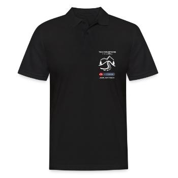 Mountains Call Rejected – Comfy Day Humor - Men's Polo Shirt - black - Front - Kai (181cm)