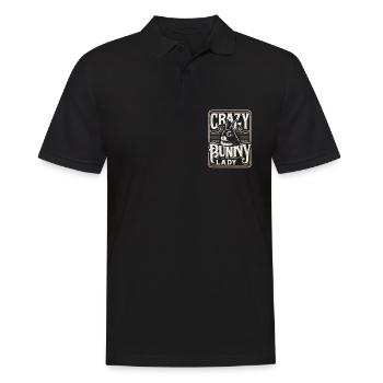 Folle Bunny Lady - Polo Homme - noir - Devant - Kai (181cm)