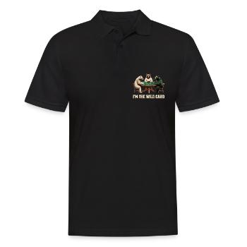 Je suis le Wild Card Bear Poker - Polo Homme - noir - Devant - Kai (181cm)