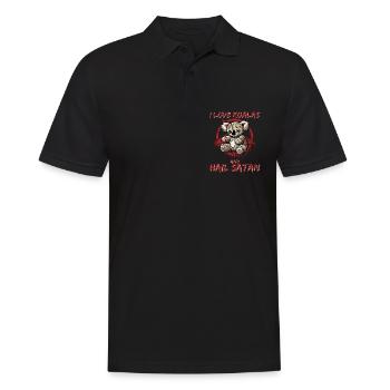 J’aime les koalas et je salue Satan Gothic Metal Fun - Polo Homme - noir - Devant - Kai (181cm)