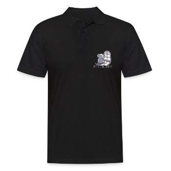 Voulez-vous en parler ? Éléphant triste - Polo Homme - noir - Devant - Kai (181cm)