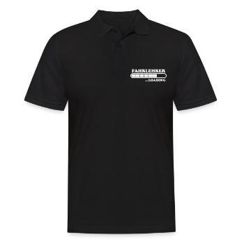Fahrlehrer Spruch Lustige Fahrschullehrer Geschenk - Männer Poloshirt - Schwarz - Vorne - Kai (181cm)