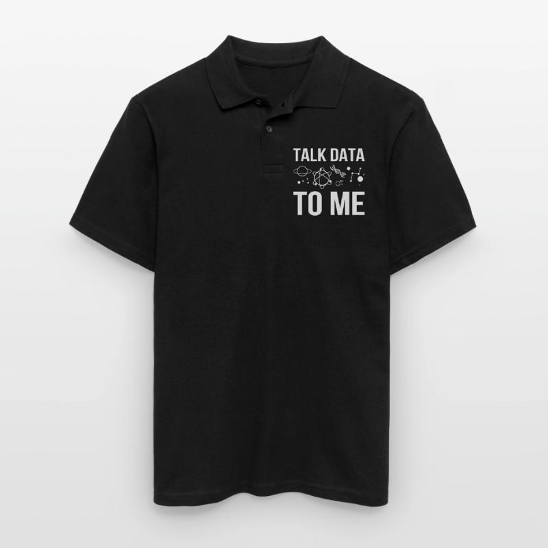 Talk Data To Me Programmierer Software Männer Poloshirt