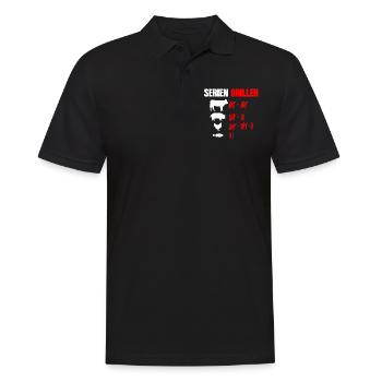 Serien Griller Lustiges Griller - Männer Poloshirt - Schwarz - Vorne - Kai (181cm)